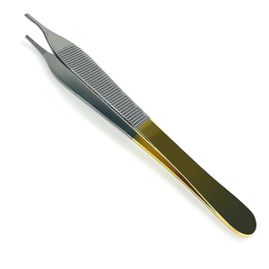 Pinces à tissus Treves 1x2 dents en acier inoxydable, instrument chirurgical certifié Preci HC-CL-187 STML - Product Image 5