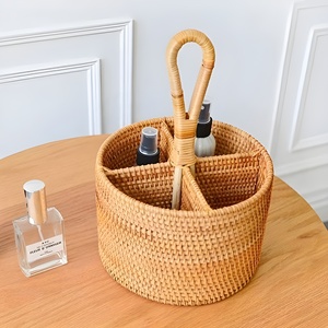 Porte-couverts en rotin pour l'organisation de table, fournitures de restaurant, panier à couverts de qualité supérieure - Product Image 6