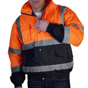 Construction <b>Worker</b> Safety <b>Jacket</b> Reflective High Visibility Breathable Waterproof Windproof High Quality CE Certified Unisex - Product Image 4