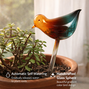 Globe en verre fait main en forme de cœur d'oiseau, <span class=keywords><strong>arroseur</strong></span> <span class=keywords><strong>automatique</strong></span> pour plantes d'<span class=keywords><strong>intérieur</strong></span> en pot - Product Image 1