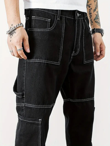 Pantalon cargo pour homme, style tendance, très demandé, best-seller, respirant, séchage rapide, coton, logo de la marque - Product Image 5