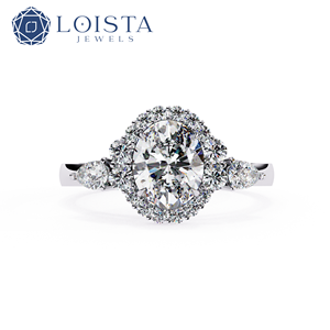 Anillo de Moda Provence Jewelry, Joyería de Lujo, Diamante Cultivado en Laboratorio, Personalizado, 2ct, Ovalado, Redondo, en Forma de Pera - Product Image 1