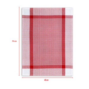Serviettes de cuisine 100% coton à motif à carreaux, super absorbantes, en fil teint, douces et de qualité supérieure, pour Noël. - Product Image 5