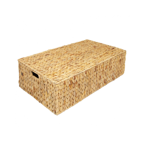 Cube Water Hyacinth <b>Basket</b> 11x11 Woven Wicker Storage Bins For Closet <b>Shelves</b> Wardrobe Cabinet Cube Organizer <b>Baskets</b> - Product Image 2
