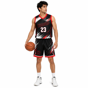 Ensemble maillot et short de basketball personnalisé par sublimation pour équipes sportives, fabricant OEM de vêtements de sport - Product Image 3