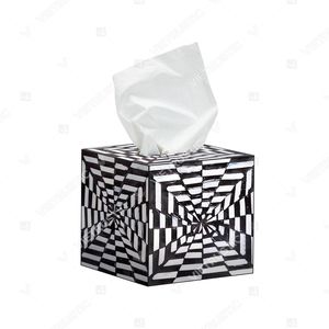 Colección de Accesorios para el Hogar OTTICO Premium con Incrustaciones Ópticas de Madreperla en Blanco y Negro: Mesa Auxiliar, Marco de Fotos y Caja de Almacenamiento - Product Image 3