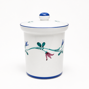 Hand Painted Floral <b>Storage</b> Canister Smooth Gloss Finish Secure Lid Tight Seal Moisture Protection <b>Kitchen</b> Organizer - Product Image 1