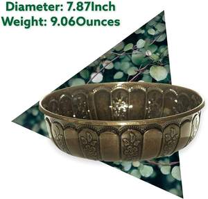 Cuenco de Baño de Cobre Hecho a Mano, Lavabo Tradicional con Diseño Martillado, Decorativo - Product Image 3