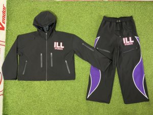 fully customized 2 Piece Sets Baggy Nylon Softshell Custom Sweat <b>Pant</b> and Sweat Track Suit Hoodie Waterproof Windbreaker - Product Image 6
