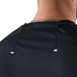 Men’s Black Performance Training T Shirt Crew Neck Short Sleeve <b>Athletic</b> Gym Workout Running Casual Sportswear Activewear Tee - Product Image 3
