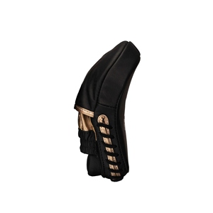 Mitaines de boxe Fly Focus Mitt, durables, protectrices, pour l'entraînement, toutes saisons, en cuir PU noir et doré, mousse EVA, respirantes - Product Image 2