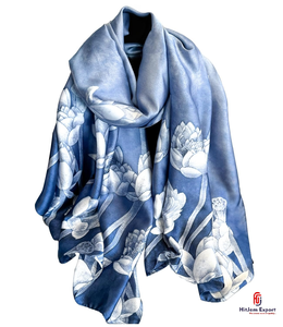 Luxury Printed Long <b>Scarf</b> Soft Fabric Head <b>Scarf</b> Custom Branding White Label Low MOQ OEM ODM Textile Manufacturer - Product Image 5