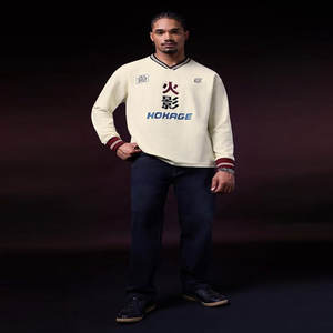 Camiseta de Hombre de Algodón Puro Lavado de Alta Calidad, Versión Retro Ancha con Mangas Caídas y Cuello Redondo, Top de Manga Corta - Product Image 1