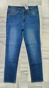 OEM Modèle personnalisé pantalons de jeans pour hommes tissu d'usine de denim de lisière taille haute droite baggy motard pantalons pour hommes jeans pour garçons - Product Image 5