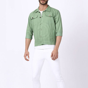 Vestes en jean décontractées à séchage rapide pour hommes, prix de gros, vestes en jean en coton pour hommes - Product Image 5