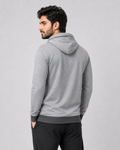 Sweat à capuche compact pour homme, conçu pour un usage décontracté et l'entraînement sportif, offre une excellente chaleur pour l'automne. - Product Image 2
