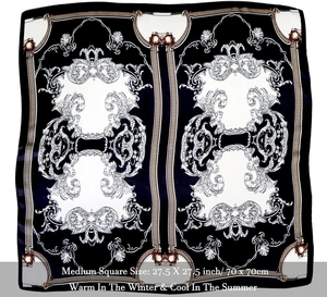 Écharpe carrée en soie 100 % imprimée numériquement à carreaux/unie avec logo personnalisé pour femme, en satin doux de haute qualité, idéale pour le hijab décontracté et les activités de plein air – Grande Vente - Product Image 6