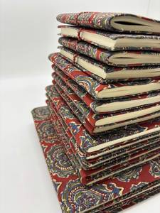 Handmade Printed Paper Fabric Cover Saddle <b>Stitching</b> Eco Friendly Notebook Journal Diary Sketchbook <b>Gift</b> Wholesale OEM Export - Product Image 3