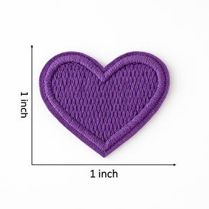 100 Parches Termoadhesivos Mini Corazón de 1 Pulgada, 10 Colores Surtidos, Apliques Bordados de Amor para Ropa y Bolsos - Product Image 5