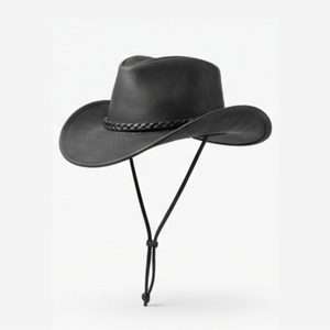 Professional Manufacturer Custom made 100% genuine Leather Unisex <b>Western</b> Cowboy <b>Hat</b> With Pure Leather Sweatband Cowboys <b>Hat</b> - Product Image 1