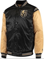 Veste bomber en satin pour homme personnalisée, Las Vegas Old High School, années 90, Raiders, veste de sport personnalisée, lettre de l'université, style stand, hiver