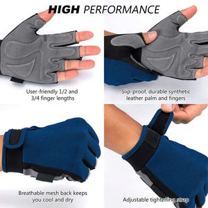 Guantes de Pesca Profesionales Antideslizantes, Cortos, Transpirables, para Verano, para Pesca en Agua Salada y Dulce, para Pesca de Lubina - Product Image 2