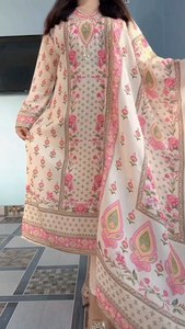 Ces ensembles ethniques époustouflants sont confectionnés en tissu Maslin de qualité supérieure, reconnu pour sa texture douce comme du beurre et son éclat naturel. - Product Image 2