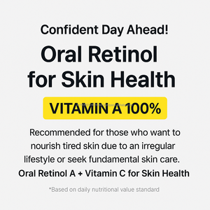 Tabletas de Vitamina C y Retinol A para el Brillo de la Piel y Apoyo a la Belleza, 30 Unidades, Suplemento Nutricional Diario - Product Image 3