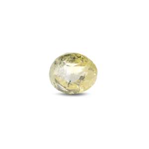 Loose 3.2 Carat Oval Cut Yellow Sapphire Gemstone for Fine Jewelry - Product Image 1