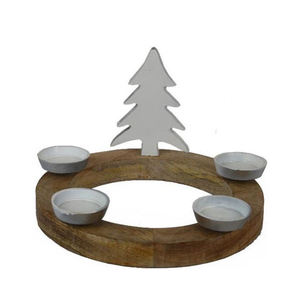 New Hot Selling Wooden Angel With Gold Wings <b>Set</b> of Unique Design Christmas Angel Sculpture T-Light Decor Gift Product - Product Image 6