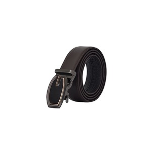 Cinturón de Cuero para Hombre, Estilo Casual de Negocios, Primera Capa de Piel de Vaca, Hebilla Automática de Aleación, Fabricación al por Mayor - Product Image 1