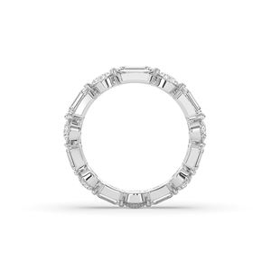 Anillo de Diamante de Laboratorio de Corte Redondo Esmeralda de Lujo de 3.77 Quilates, Oro de 14K/10K, Diseño Único, Ligero, Regalo de Joyería para Boda - Product Image 4