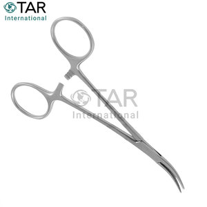 คีมหนีบหลอดเลือด HALSTED Mosquito Hemostat แบบโค้ง 12.5 ซม. คีมผ่าตัดสแตนเลส คีมหนีบหลอดเลือดสำหรับแพทย์ ปลายโค้ง ป้องกันสนิม - Product Image 5