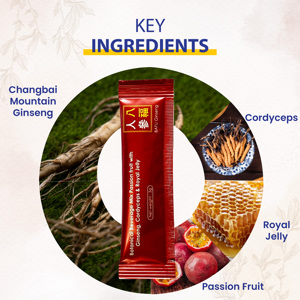 Nice Performing Cordyceps Bafu Ginseng Bebida en polvo Herbal Immune Booster Suplemento antioxidante - Product Image 4