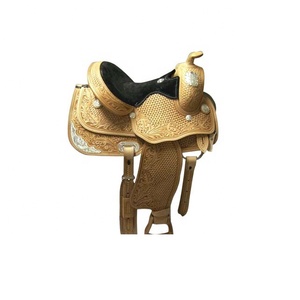 Selle occidentale faite à la main en cuir véritable - Product Image 3
