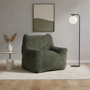 Sofá Individual Moderno de 1 Plaza con Tapizado de Pana y Embalaje Comprimido para Sala de Estar - Product Image 2