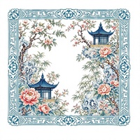 Housse de table de mahjong Dogwood Swallows avec support en néoprène et caoutchouc doux 80 x 80 cm pour des jeux détendus entre amis