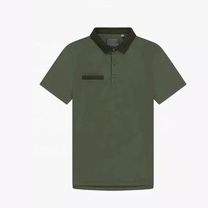 Polo pour homme uni de haute qualité en gros, logo brodé personnalisé, prix abordable - Product Image 1