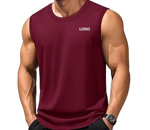 เสื้อกล้ามผู้ชาย ผ้าฝ้าย สำหรับออกกำลังกาย ฟิตเนส ใส่ลำลอง ฤดูร้อน สกรีนโลโก้ได้ ใส่ได้ทุกฤดู - Product Image 1