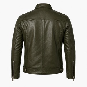 Veste en cuir pour homme de qualité supérieure, élégante et stylée, coupe classique, style automne - Product Image 6