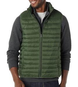 OEM Custom Men's Lightweight Zipper Sleeveless Puffer Vest High Quality Warm Winter <b>Jacket</b> in Plus Size for <b>Work</b> - Product Image 4