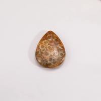 Venta al por Mayor de Colgantes de Jade Coral Natural de Alta Calidad en Forma de Lágrima, Colgante de Piedra de Crisantemo de Cristal