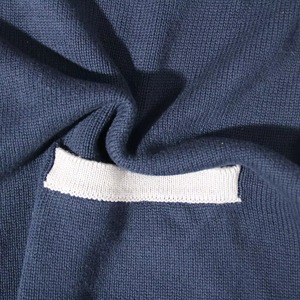 Custom Logo Men's <b>Thick</b> Double Breasted <b>Cardigan</b> Oversized Knitted Jacquard Embroidery Loose Fit Solid Pattern Sweater Winter - Product Image 4