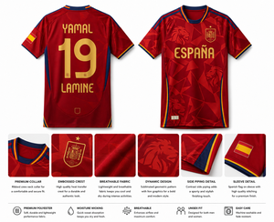 Camiseta de Fútbol Personalizada con Sublimación Estilo Español, Secado Rápido, 100% Poliéster, Unisex, para Adultos - Product Image 6