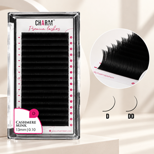 Charmlash Private Label Lash Trays Matte Black Silk Lash Extension Supplies Wholesale J B C Cc D DD L Curl Russian Volume Lashes - Product Image 1