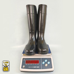 כלכלה גברים ברכיים-<span class=keywords><strong>Pvc</strong></span> גינה מגפי גשם גבוה מגפי הסיטונאי עמיד למים שחור להשקיית דיג - Product Image 3