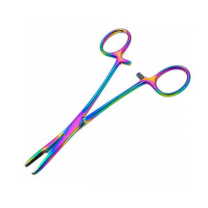 Pinzas Quirúrgicas de Esponja con Recubrimiento de Titanio Arcoíris, Pinzas Hemostáticas de Acero Inoxidable, Fabricante de Pakistán - Product Image 5