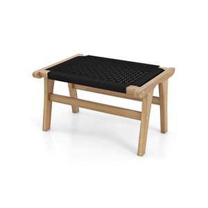 Poggiapiedi in Legno per Soggiorno, Eleganti Sgabelli e Pouf per Comfort e Stile - Product Image 1