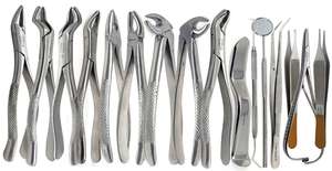 Juego de 75 Instrumentos de Cirugía Dental Oral Alemanes, Elevadores y Pinzas para Extracción, con Certificación CE, de Dentavex - Product Image 1