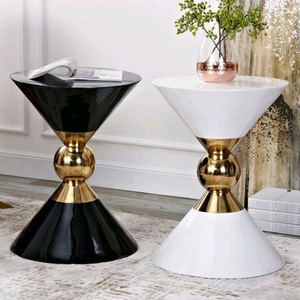 Table basse et table d'appoint en bois recouvert de cuir de haute qualité, au look classique, pour la maison, l'hôtel, le salon, à un prix impressionnant - Product Image 6